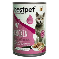 Bestpet Cat Kitten Chicken with Milk In Gravy 400 G | P0070