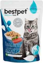 Bestpet Adult Cat Tuna & Sardines In Jelly 85 Grs | P0035