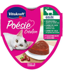Vitakraft Poésie Création Deer in Cranberry Aspic Cat Food - 85g | 200783