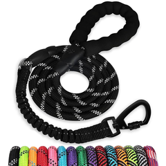 Heavy-Duty Rope Dog Leash - Black | PET-DL-BLK01