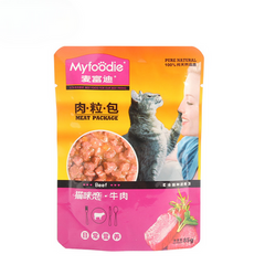 MyFoodie Cat Wet Food Pouch – Beef Flavor - 85g | MFD-CWF85-BF