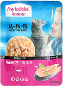 MyFoodie Cat Wet Food Pouch - Ocean Fish Flavor (85g) | MFD-CWF85-OF