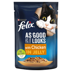 Felix Chicken and Peas in Jelly Cat Food 85g | 206511-P