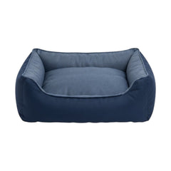 Soft Comfort Pet Bed Small 50 x 35 x 20cm - Navy Blue & Gray