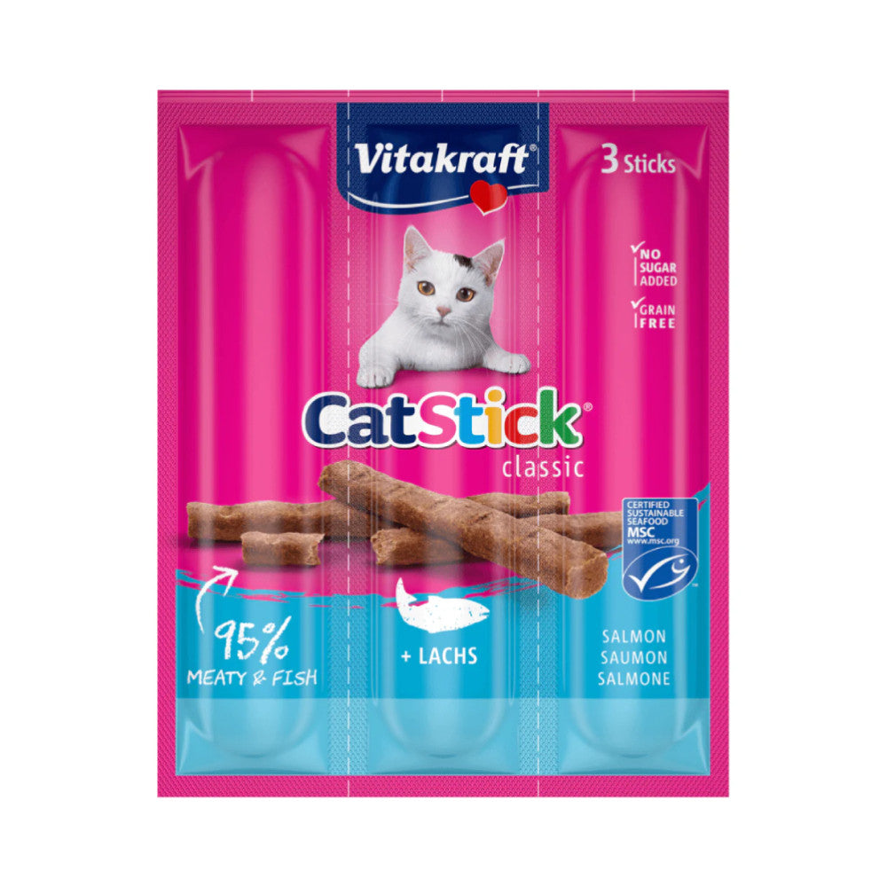 Vitakraft CatStick 3 Classic Soft Sticks with Salmon 18g | S-S-18G-C