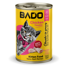 Bado Wet Kitten Cat Food Chicken 400 Gr | 9061287
