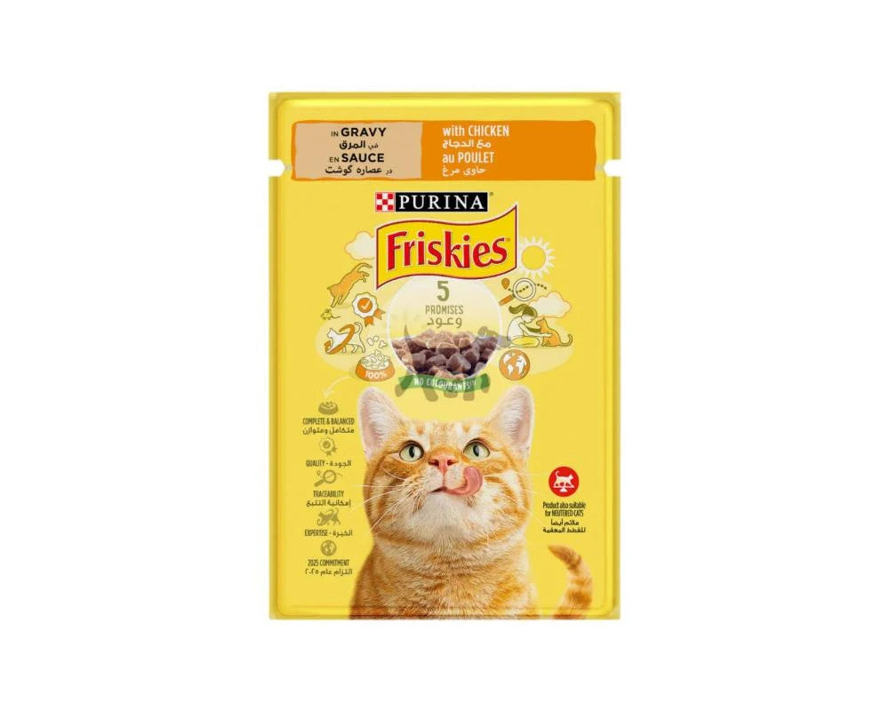Friskies Cat Giggles Chicken Pouch 85g | 206016