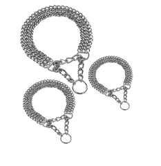Nobby Three-Row Chain Choker Collar