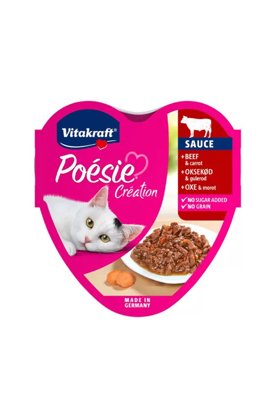Vitakraft Poésie Création Beef & Carrots Cat Food - 85g | 200780