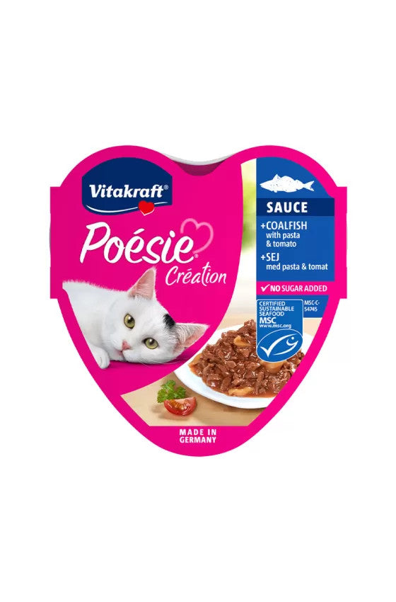 Vitakraft Poésie Création Pollack with Pasta & Tomatoes Cat Food - 85g | 200781