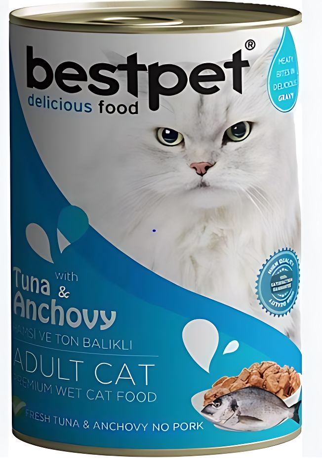 Bestpet Cat With Tuna & Anchovy In Gravy 400 Grs | P0028
