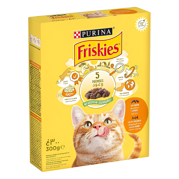 Friskies Cat Chicken & Vegetable Wet Food Multipack 300g | 206001