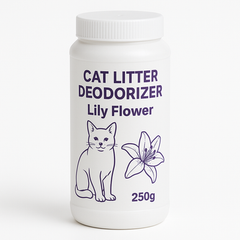 Cat Litter Deodorizer 250g - Lily Flower Scent - White | PET-CLT-WHT01