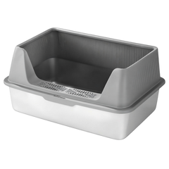 Miami 201 Stainless Steel Cat Litter Box Grey 60 × 40 × 35cm | SW0428