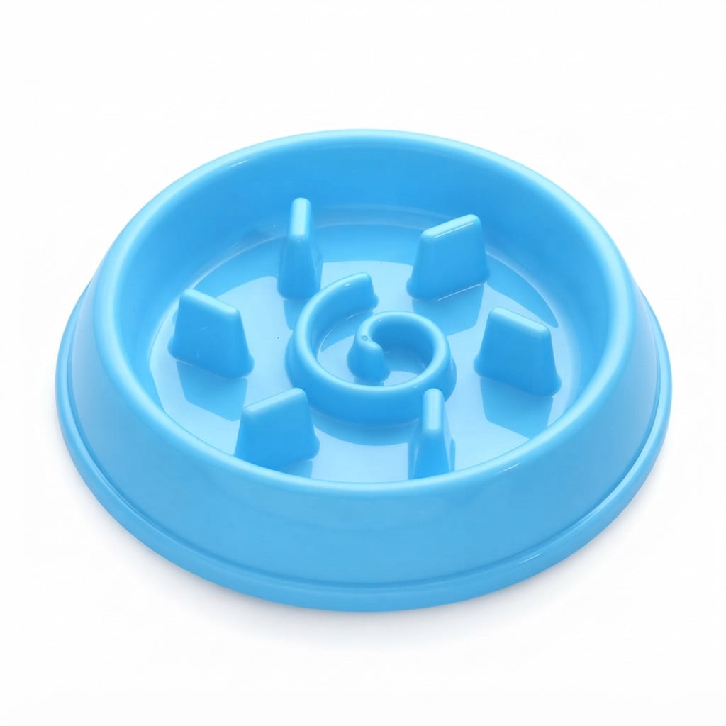 Pet Slow Feeder Bowl Blue 22.5 × 22.5 × 4.5cm | TBL2228