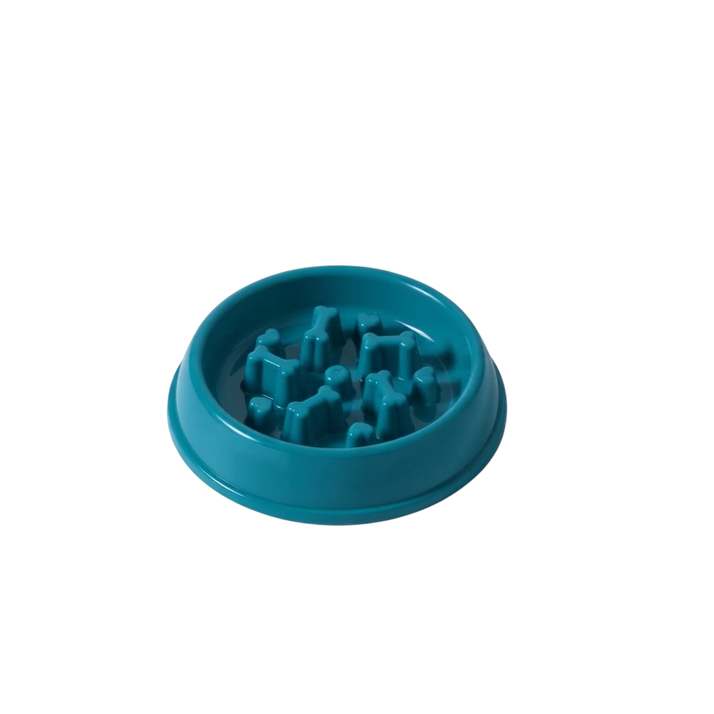 Bone Shape Pet Slow Feeder Bowl Blue 600ml | TBL461