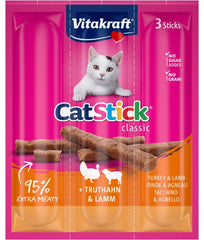 Vitakraft CatStick Classic Soft Sticks with Turkey & Lamb 18g