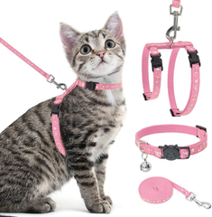 Göksum Petshop Cat Leash & Harness - Pink | PET-CL-PNK01