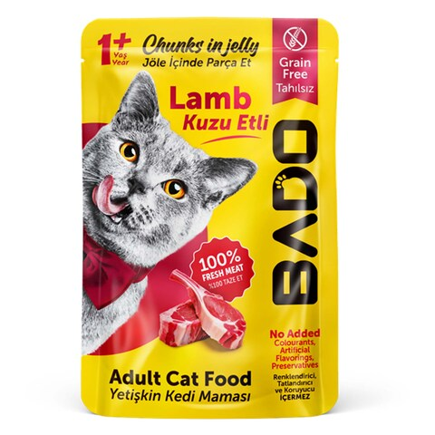 Bado Wet Adult Cat Food Chunks with Lamb | 9061409