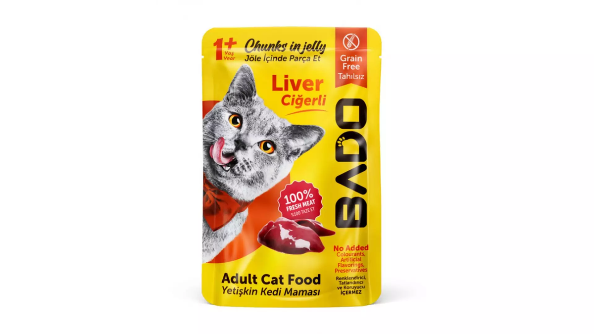 Bado Wet Adult Cat Food Chunks with Liver | 9061430