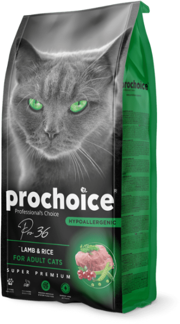Prochoice - Pro 36 Lamb & Rice Hypoallergenic For Adult Cats 15kg | P4521