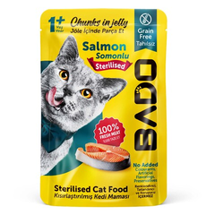 Bado Wet Sterilised Cat Food Chunks with Salmon | 9061492