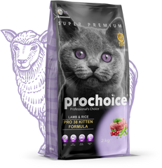 Prochoice Cat Pro 38 Kitten Lamb + Rice 2 Kg | P4603