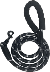 Heavy-Duty Rope Dog Leash - Black | PET-DL-BLK01