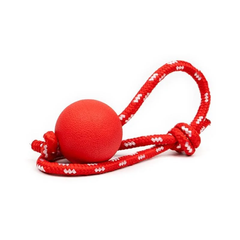 Rope Ball Dog Toy - Red - Medium Small | PET-RBT-RED02