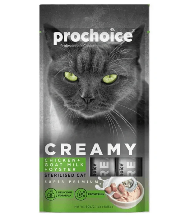 Prochoice Creamy Chicken & Goat Milk & Oyster 60 Grs (4x15G) | P7001