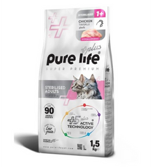 Pure Life Dry Cat Food STERILIZED CHICKEN - 1.5kg
