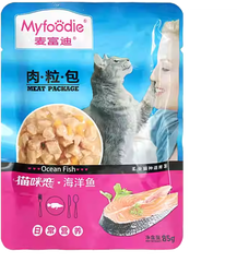MyFoodie Cat Wet Food Pouch - Ocean Fish Flavor (85g) | MFD-CWF85-OF
