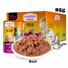 MyFoodie Cat Wet Food Pouch – Beef Flavor - 85g | MFD-CWF85-BF