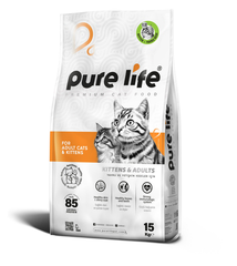 Pure Life Dry Cat Food Adult Chicken - 15kg | 3269876630101