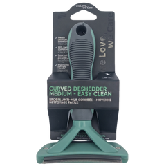 Curved Deshedding Rake with Easy Clean Function