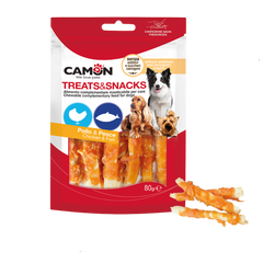 Camon Chicken & Pollock Fish Dog Treats 80g | AE026