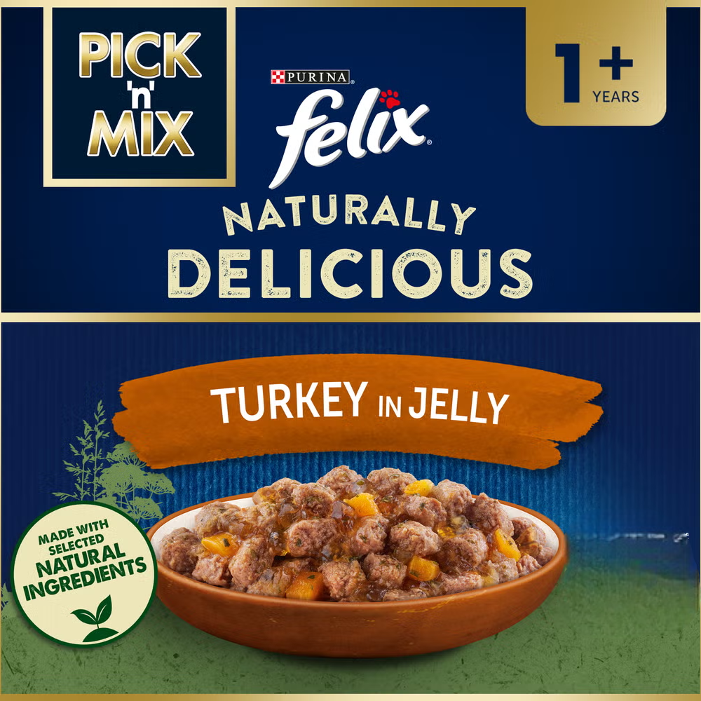 Felix Turkey and Carrots in Jelly Cat Food 85g | 206511-C
