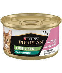 Pro Plan Sterilised Maintenance Mousse Salmon & Tuna Wet Cat Food - 85g | 205047