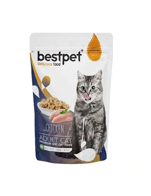 Bestpet Adult Cat Chicken in Jelly 85g | P0031