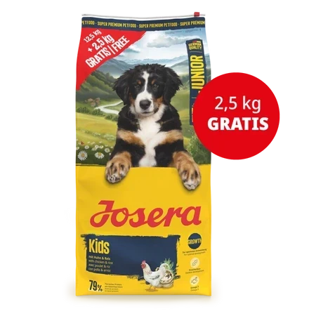 JOSERA Kids Junior Premium Dry Dog Food Chicken Rice 12.5kg